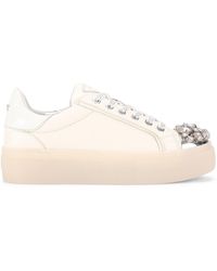 Kurt Geiger - Crystal Toecap Cupsole Sneakers - Lyst