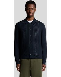 Lyle & Scott - Wool Blend Cable Knit Shirt - Lyst
