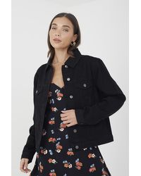 Brave Soul - 'Blooms' Western Style Denim Jacket - Lyst