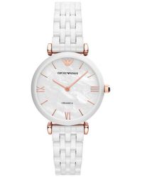 Armani - Ladies Ar1486 Ceramic Watch - Lyst