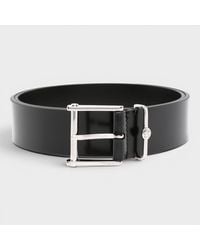 Versace - Logo Calf Leather Belt With Buckle - Lyst