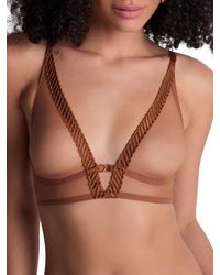 Aubade - Sheer Emotion Triangle Bralette - Lyst