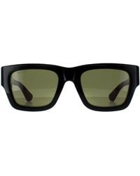 Gucci - Vierkant Donkerbruin Met Havana Groen Gg1668S - Lyst
