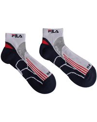 Fila - Pack-2 Quarter Running Socks F2526 For - Lyst