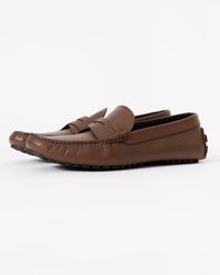BOSS - Leather Driving Moccasins - Lyst