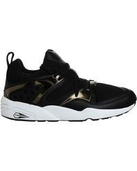 PUMA - Trinomic Blaze Of Glory Metallic Trainers Leather - Lyst