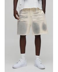 BoohooMAN - Regular Fit Spray Washed Jersey Short - Lyst