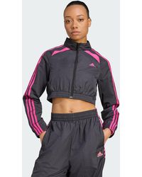 adidas Originals - Teamgeist Adicolor Cropped Track Top - Lyst