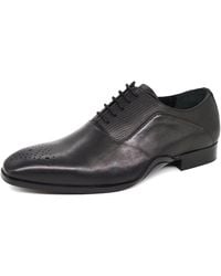 HX London - Hillingdon Leather Lace Up Brogue Oxford Shoes - Lyst