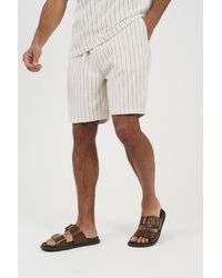 Brave Soul - Striped Elasticated Waist Shorts - Lyst