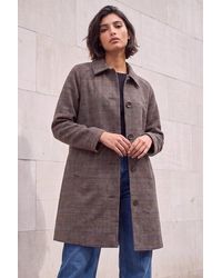 Roman - Petite Check Coat - Lyst