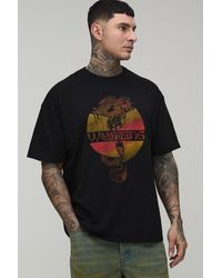 BoohooMAN - Tall Wu-Tang Dragon Oversized License Print T-Shirt - Lyst