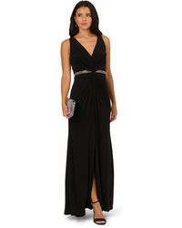 Adrianna Papell - Draped Jersey Gown - Lyst