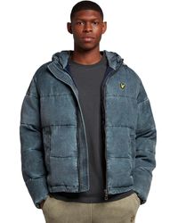 Lyle & Scott - Washed Wadded Hooded Insulated Jacket - Lyst