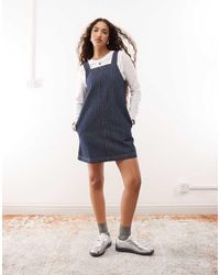 Collusion - Denim Pinny Dress - Lyst