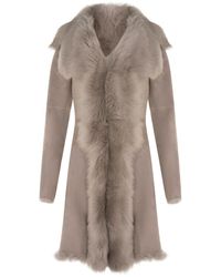 Infinity Leather - Toscana Sheepskin Suede Trench Coat-Tbilisi - Lyst