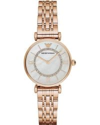Emporio Armani - Gianni T-Bar Watch Ar1909 Stainless Steel (Archived) - Lyst