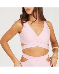 Brave Soul - Bikini Top With Wrap Around Ties - Lyst