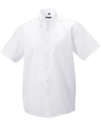 Russell - Collection Ultimate Non-Iron Short-Sleeved Shirt Cotton - Lyst