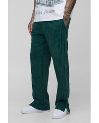 BoohooMAN - Tall Relaxed Split Hem Washed Raw Edge Sweatpants - Lyst