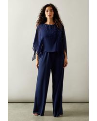 Wallis - Occasion Hotfix Overlay Jumpsuit - Lyst