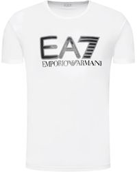 EA7 - Emporio Armani Short Sleeve T-Shirt, Cotton - Lyst