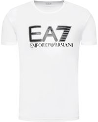 EA7 - Emporio Armani Short Sleeve T-Shirt, Cotton - Lyst