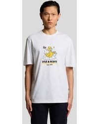 Lyle & Scott - Chest Print Graphic T-Shirt - Lyst