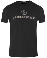 Aquascutum - Script Logo T-Shirt - Lyst