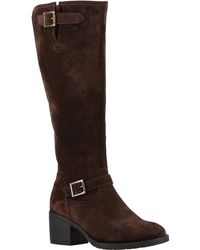 Hush Puppies - Heidi Leather Suede Boots Material_Leather1 - Lyst