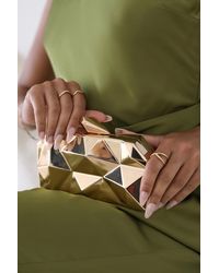 Where's That From - Wheres 'Rica' Geometric Clutch Bag - Lyst
