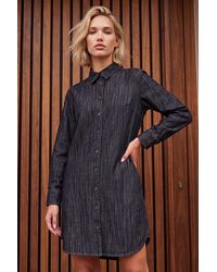 Roman - Button Through Shirt Dress - Lyst