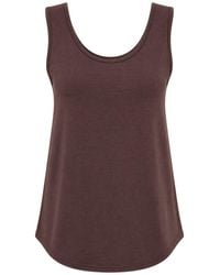 MixRay - Casual U Neck Cotton Blend Tank Top - Lyst