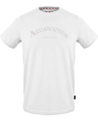 Aquascutum - Crew Neck Short Sleeve Regular Fit T-Shirt - Lyst