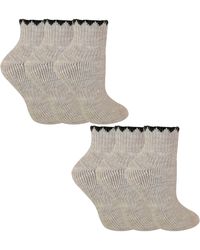 Sock Snob - 6 Pairs Ladies Short Alpaca Wool Moisture Wicking Socks - Lyst