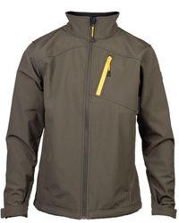 Caterpillar - Essentials Shell Moss Softshell Jacket - Lyst