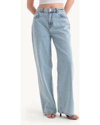 Hiccup - High Waist Wide Leg Jeans - Lyst