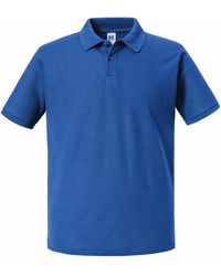Russell - Authentic Eco Polo Shirt (Bright Royal) - Lyst
