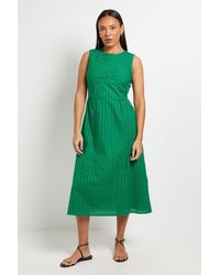 PRINCIPLES - Panelled Broderie Fit And Flare Dress - Lyst