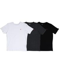 Farah - Colney T-shirt (pak Van 3) (zwart/grijs/wit) - Lyst