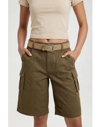 Boohoo - Faux Suede Buckle Belt - Lyst