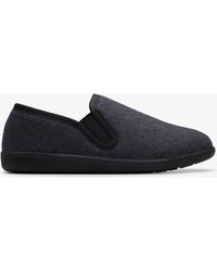 Clarks - Haworth Ease Dark Slippers - Lyst