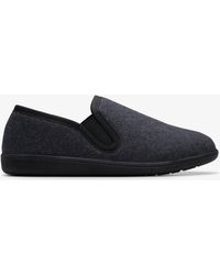Clarks - Haworth Ease Dark Slippers - Lyst