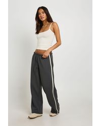 Boohoo - Strappy Cami Vest Top And Striped Jogger Tracksuit - Lyst