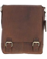 Ashwood Leather - Classic A4 Flap-Over Messenger Bag - Lyst