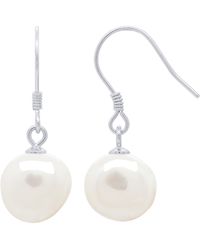 Ateliers Saint Germain - Hanging Earrings Real Cultured Freshwater Pearls Baroque 10-11 Mm - Lyst