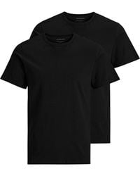 Jack & Jones - 2 Pack O-Neck T-Shirt Plain Casual Tee - Lyst