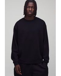 BoohooMAN - Basic Oversized Crew Neck Sweatshirt - Lyst