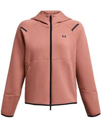Under Armour - Unst Heathered Patterned Hooded Full Zipper Sweat Jacket - Lyst