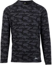 Trespass - Arno Base Layer Top (Dark) - Lyst